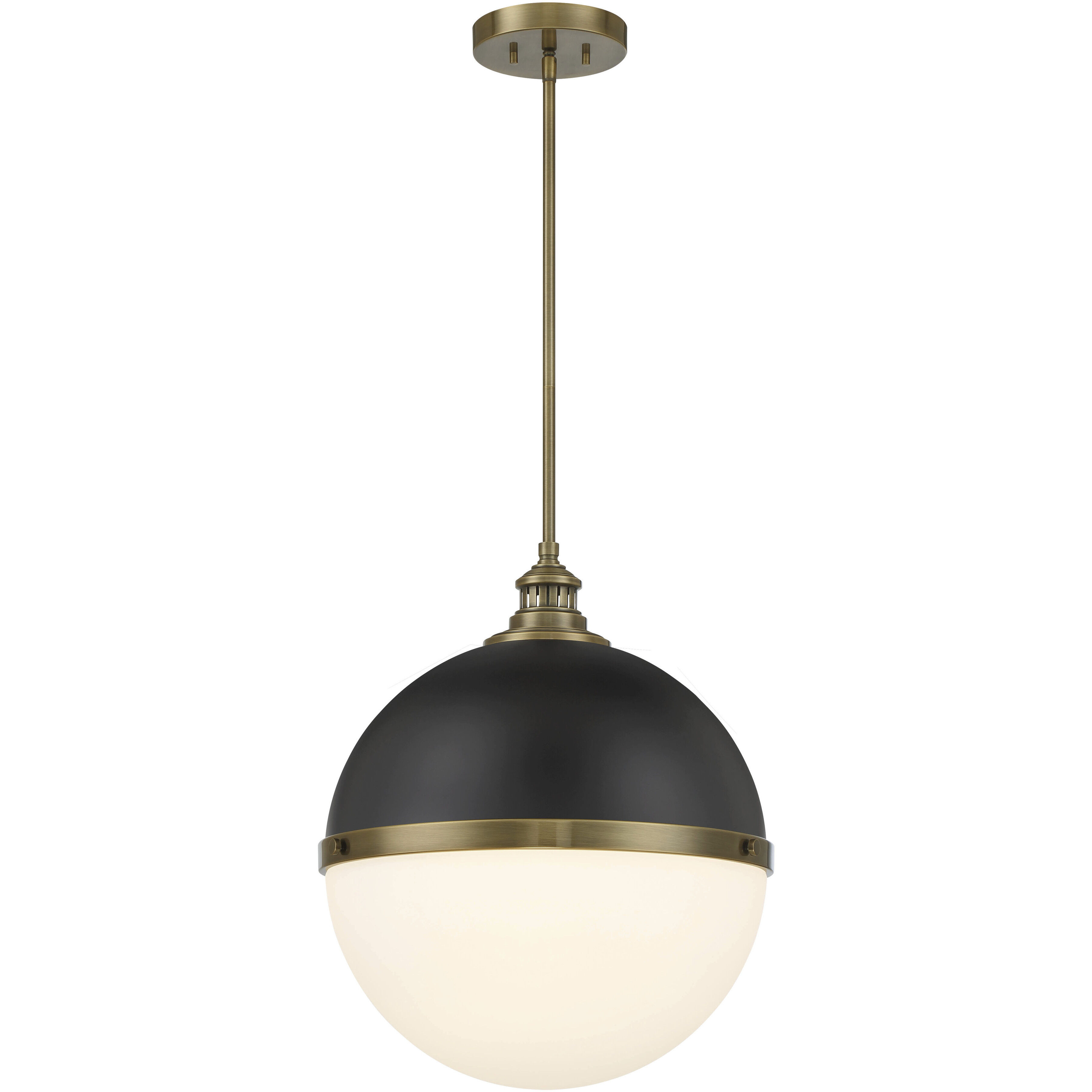 Vorey 1 Light 17.5 inch Coal And Oxidized Aged Brass Pendant Ceiling Light